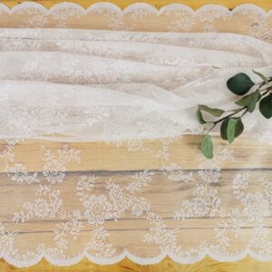 Spitzenstoff weiß/creme