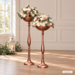 großer Blumenständer rosegold