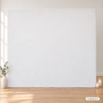 weiße Wand für das Holzgestell / Traubogen