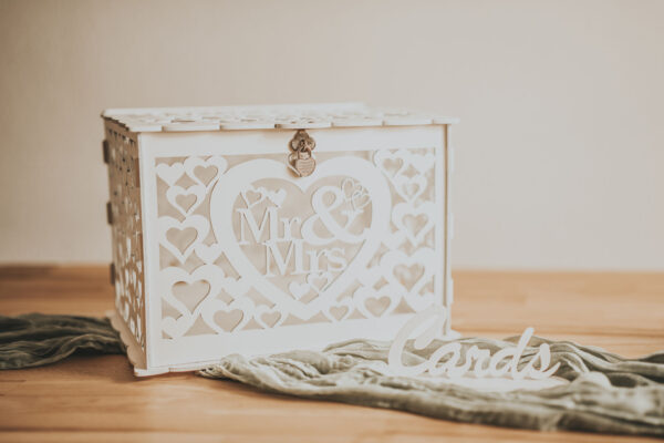 Kartenbox, Geschenkbox, Notenständer, Spiegeltablett, Schleiertablett