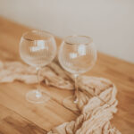 Gin-Glas mit Goldrand