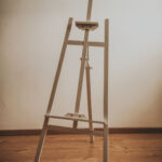 Staffelei Holz weiß