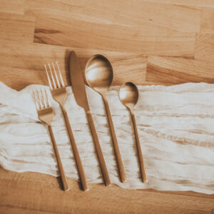 Goldbesteck 5-teilig