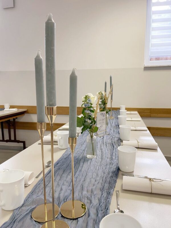 Käsetuch rauchblau – Bild 2