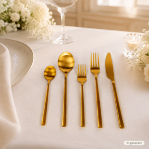 Goldbesteck 5-teilig
