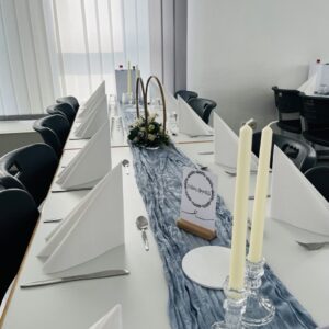 Käsetuch rauchblau – Bild 3