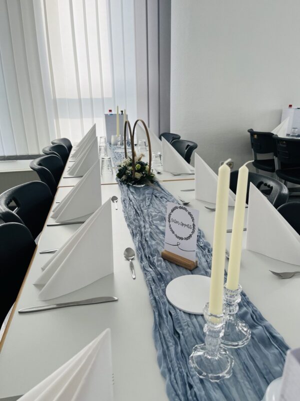 Käsetuch rauchblau – Bild 3