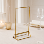 Menükartenhalter gold