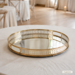 Spiegeltablett gold groß