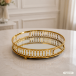 Spiegeltablett gold klein
