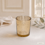 Teelichtglas gold