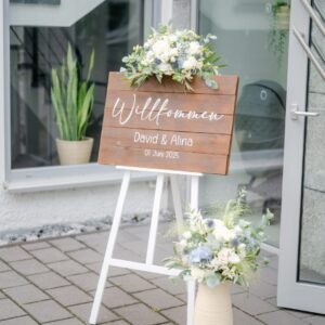 Holzschild dunkelbraun