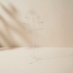 Notenständer Metall mit Schnörkel (weiß)