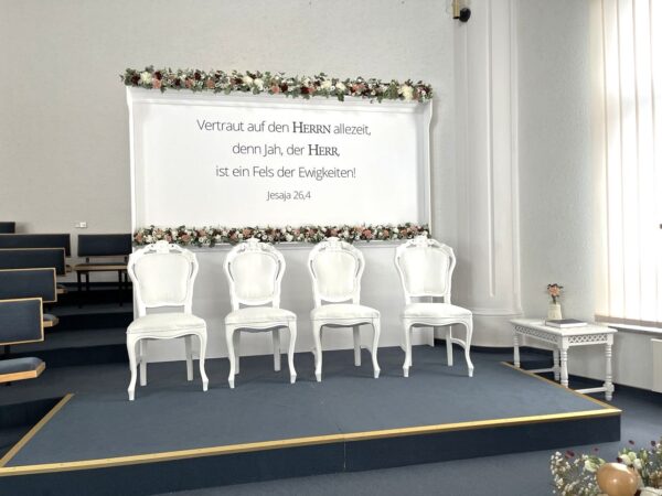 Barockstuhl creme – Bild 7