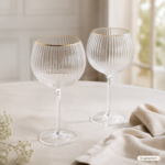 Gin-Glas mit Goldrand