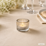 Teelichthalter Glas