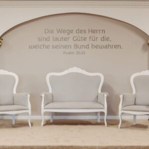 Barockbank (grau) – Bild 2