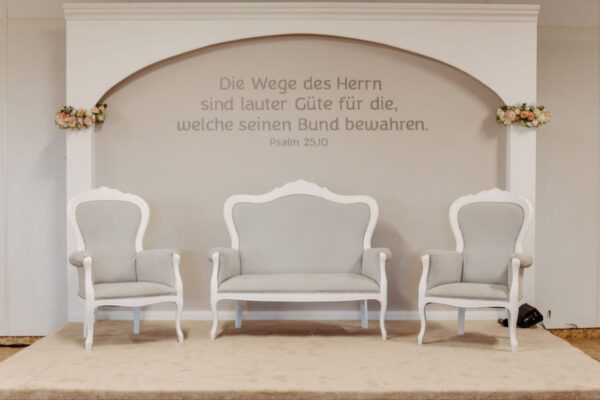 Barockbank (grau) – Bild 2
